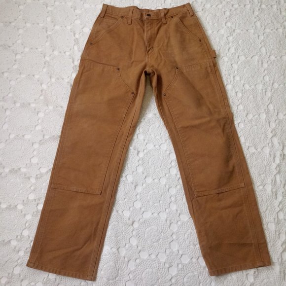 Carhartt Other - COPY - Carhartt Double Knee Orignal Dungaree Fit Carpenter Jean Tan Canvas 30 M…